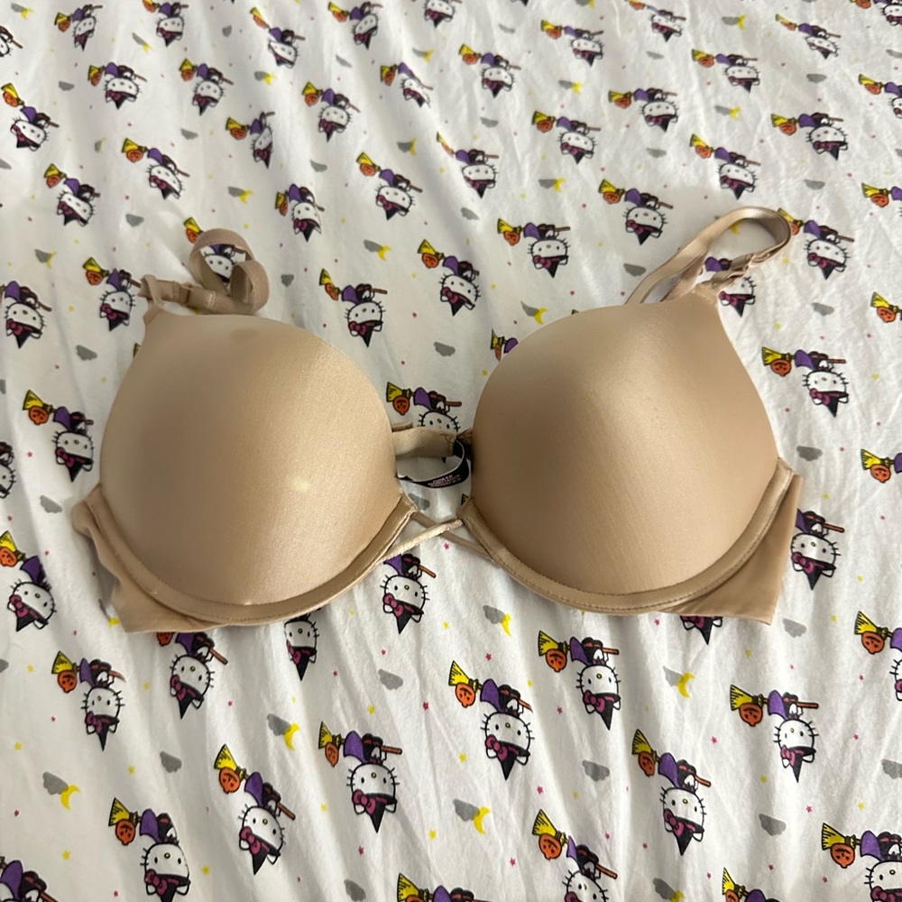Victoria secret bombshell push up bra tan size 34 A